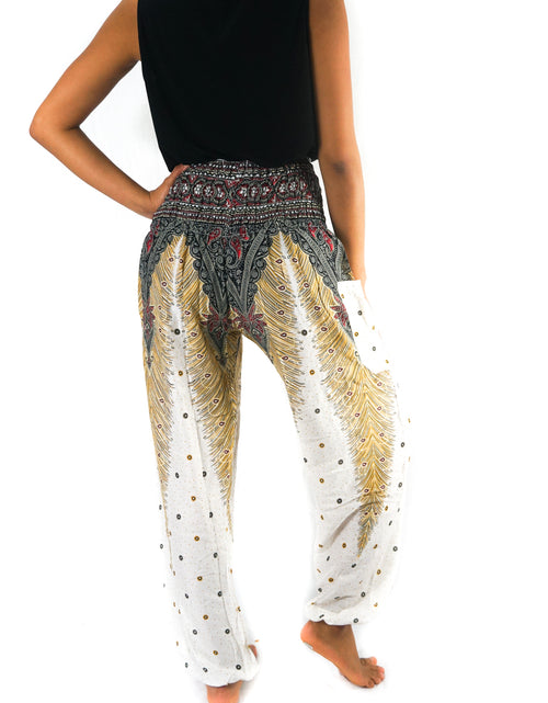 Load image into Gallery viewer, WHITE PEACOCK Women Boho Pants Hippie Pants Yoga
