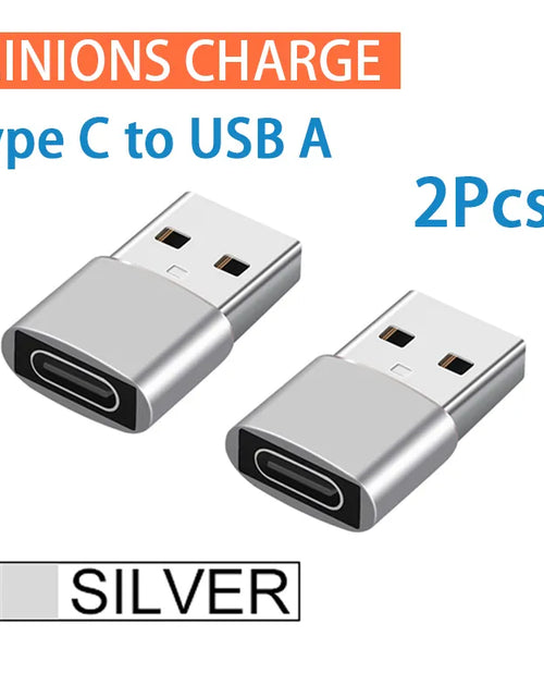 Load image into Gallery viewer, 2Pcs USB To Type C OTG Adapter USB USB-C Male To Micro USB Type-c Female Converter For Macbook Samsung S20 USBC OTG Connector
